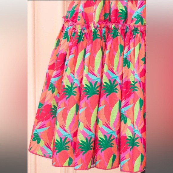 Colorful Short A-line Dress - Picture 4 of 8